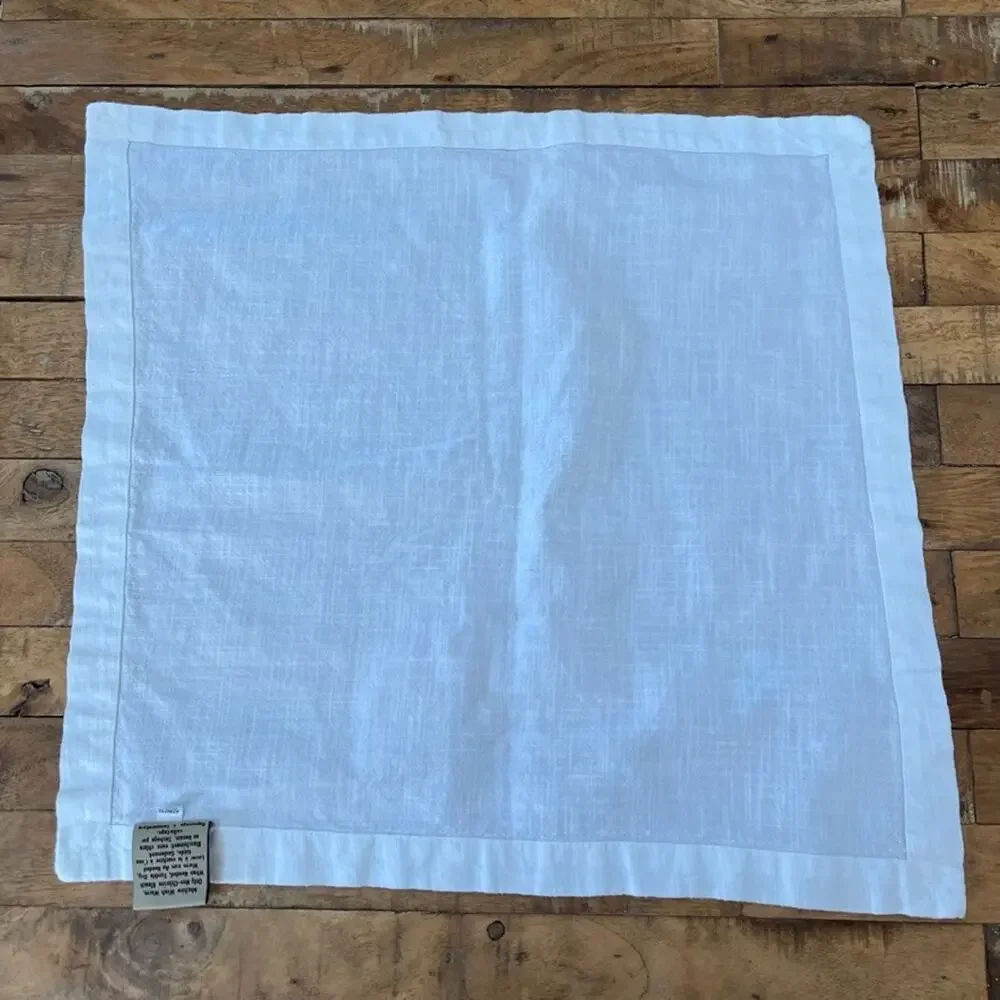 Pottery Barn Cotton Dinner Napkins 20x20 White Contemporary Set of 2